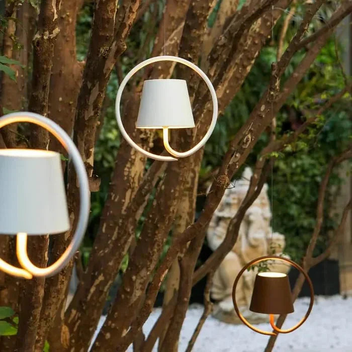 Rechargeable Outdoor Pendant Light – Modern Portable LED Hanging Lamp | Indoor & Outdoor Ambient Lighting
