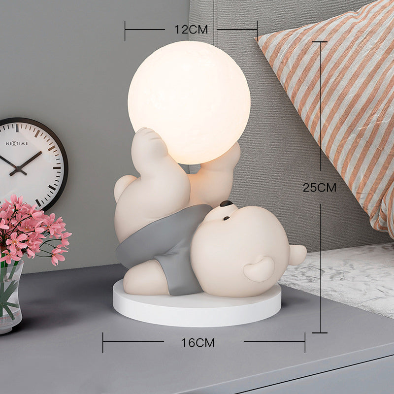 MoonHug Teddy Lamp – Decorative Bear Table Light | Cosy LED Night Lamp for Bedrooms & Children’s Rooms