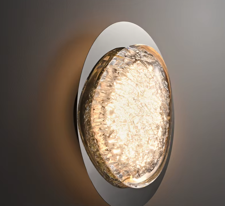 Crystal Arc Wall Light – Art Deco LED Wall Lamp | Luxury Acrylic Lighting | Contemporary Interior Statement