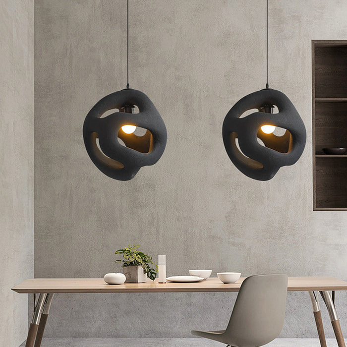 Wabi-Sabi Pendant Light – Scandinavian Minimalist Hanging Lamp | Warm Modern Interior Lighting