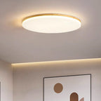 Round Acrylic LED Ceiling Light – Minimalist Wooden Ceiling Lamp | Modern Ambient Interior Lighting