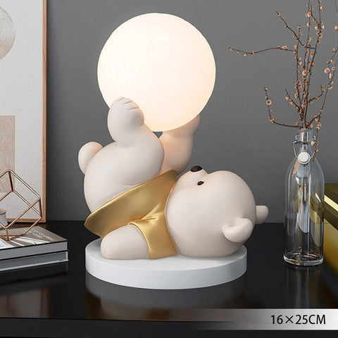 MoonHug Teddy Lamp – Decorative Bear Table Light | Cosy LED Night Lamp for Bedrooms & Children’s Rooms