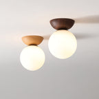 Japanese Wood Pendant Light – Minimalist LED Ceiling Lamp | Warm Ambient Interior Lighting