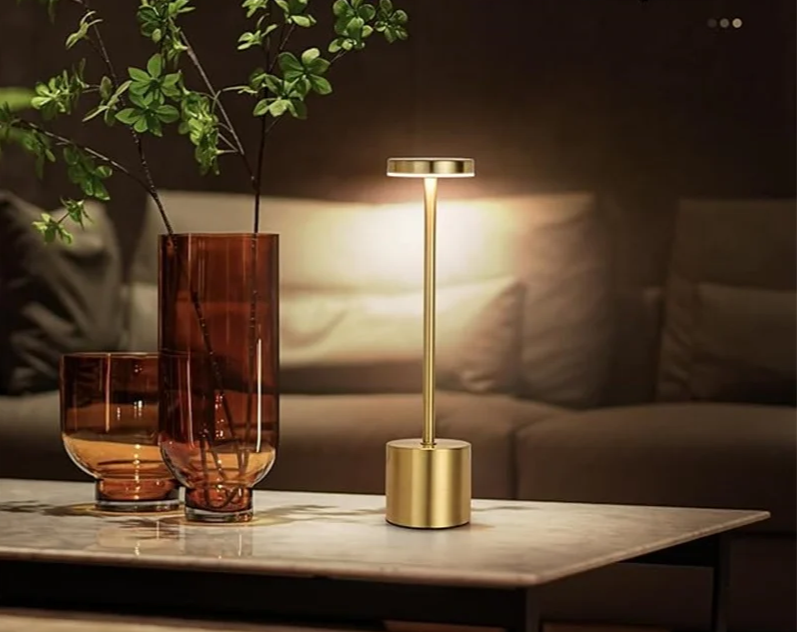 LumiÉlan – Rechargeable Table Lamp with Touch Control, 3 Light Colours & Stepless Dimming
