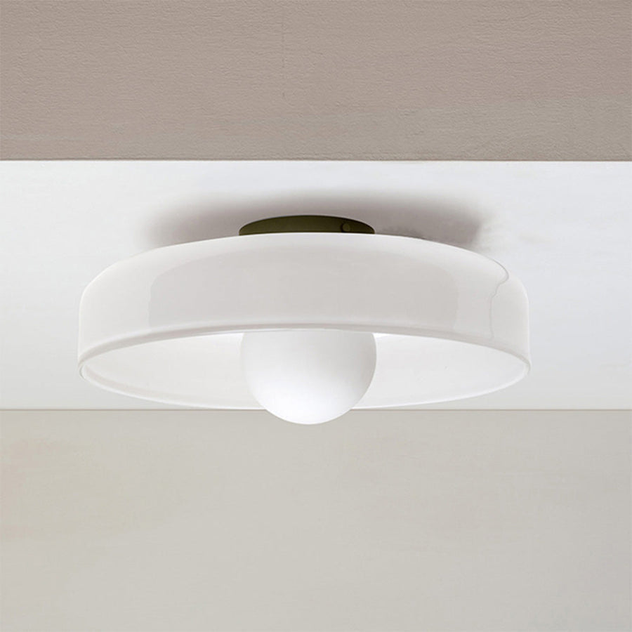 Orbessa Round Ceiling Light – Modern Glass Flush Mount Lamp | Minimalist Interior Lighting for Contemporary Spaces