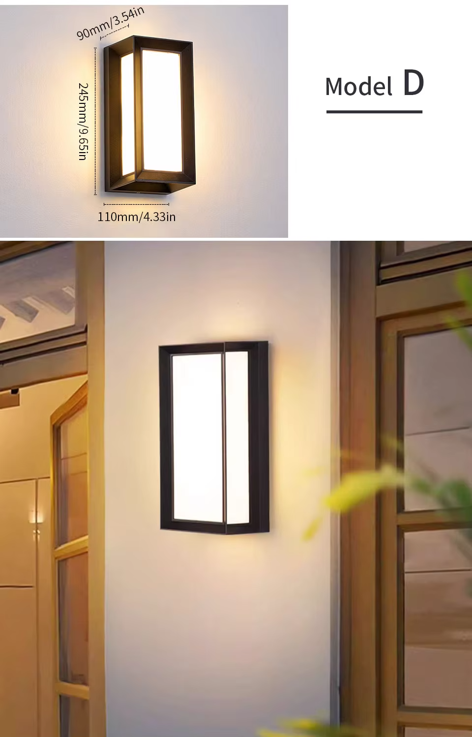 SENSOLUX Radar Motion Sensor LED Outdoor Wall Light – Smart Outdoor Security Lighting | IP65 Weatherproof