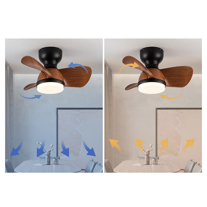 Modern Wooden LED Ceiling Fan Light – Minimalist Ceiling Fan with Integrated Lighting | Elegant Comfort & Contemporary Design