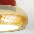 Vintage Acrylic LED Ceiling Light – Retro Flush Mount Lamp | Compact Modern Interior Lighting