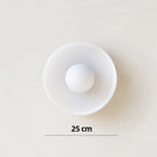 Orbessa Round Ceiling Light – Modern Glass Flush Mount Lamp | Minimalist Interior Lighting for Contemporary Spaces