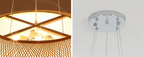 Solmira Rattan Pendant Light – Handwoven Bamboo Hanging Lamp | Natural Boho Lighting for Warm Interiors