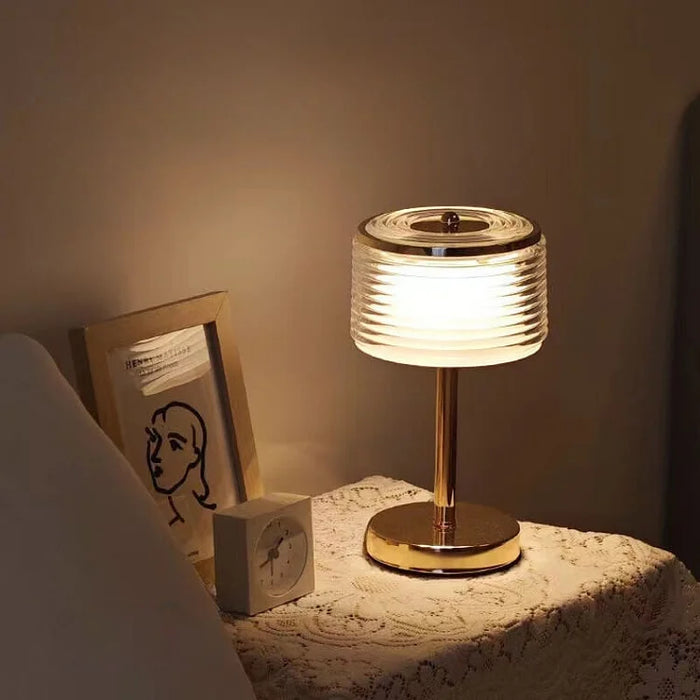 Celestique Crystal Table Lamp – Luxury Ambient Lighting | Elegant Gold Decorative Lamp