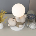 MoonHug Teddy Lamp – Decorative Bear Table Light | Cosy LED Night Lamp for Bedrooms & Children’s Rooms