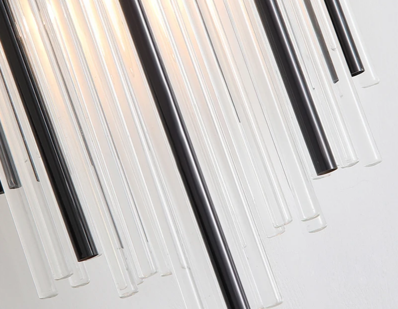 NoirÉclat Crystal Wall Light – Luxury Gold & Black LED Wall Lamp | Modern Nordic Accent Lighting