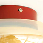 Vintage Acrylic LED Ceiling Light – Retro Flush Mount Lamp | Compact Modern Interior Lighting