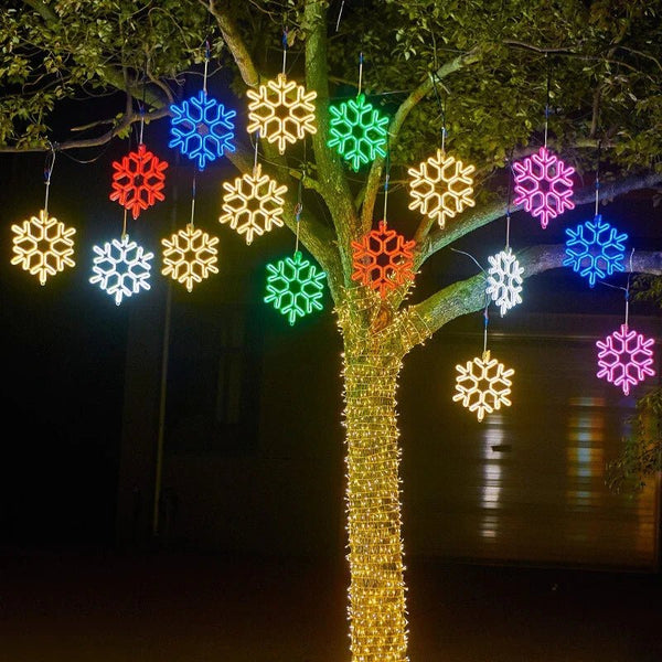 Waterproof Christmas LED Snowflake Light – Outdoor Festive Decoration | IP65 LED Snowflake Lighting