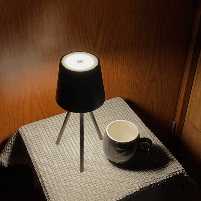 Rechargeable Tripod Table Lamp – Modern Minimalism with Portable Elegance