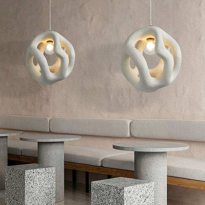 Wabi-Sabi Pendant Light – Scandinavian Minimalist Hanging Lamp | Warm Modern Interior Lighting