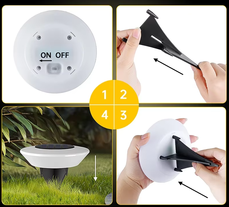 SOLAR360 LED Ground Lights – Solar Outdoor Landscape Lighting | IP65 Waterproof 360° Illumination
