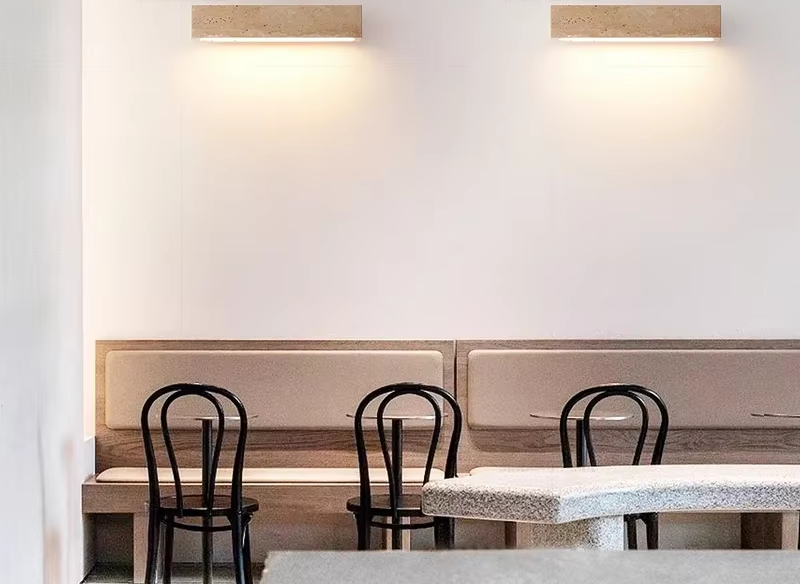 Zenora Stone Wall Light – Wabi-Sabi LED Wall Lamp | Natural Stone Ambient Lighting | Japandi Interior Elegance