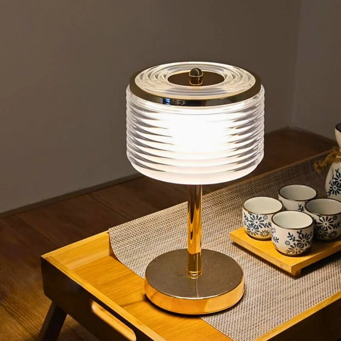 Celestique Crystal Table Lamp – Luxury Ambient Lighting | Elegant Gold Decorative Lamp