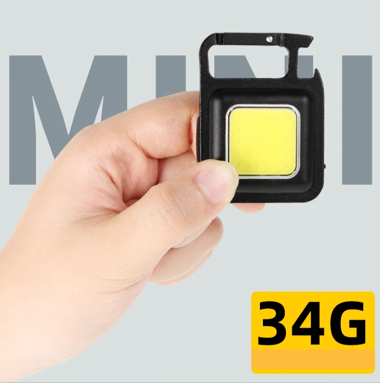 Lumicore Mini Key Light – Rechargeable COB LED Keychain Flashlight | Compact Multi-Function Pocket Light