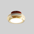 Vintage Acrylic LED Ceiling Light – Retro Flush Mount Lamp | Compact Modern Interior Lighting