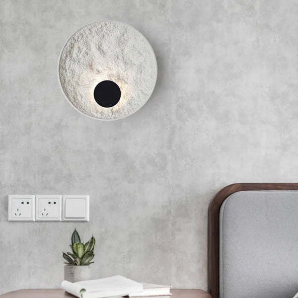 LunaSphere LED Wall Light – Modern Moon Globe Sconce | Contemporary Ambient Lighting