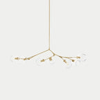 Bifurcation Bubble Glass Sputnik Chandelier – Mid-Century Modern Statement Light | Artistic Contemporary Ceiling Lighting