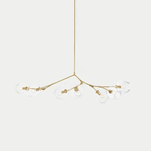 Bifurcation Bubble Glass Sputnik Chandelier – Mid-Century Modern Statement Light | Artistic Contemporary Ceiling Lighting