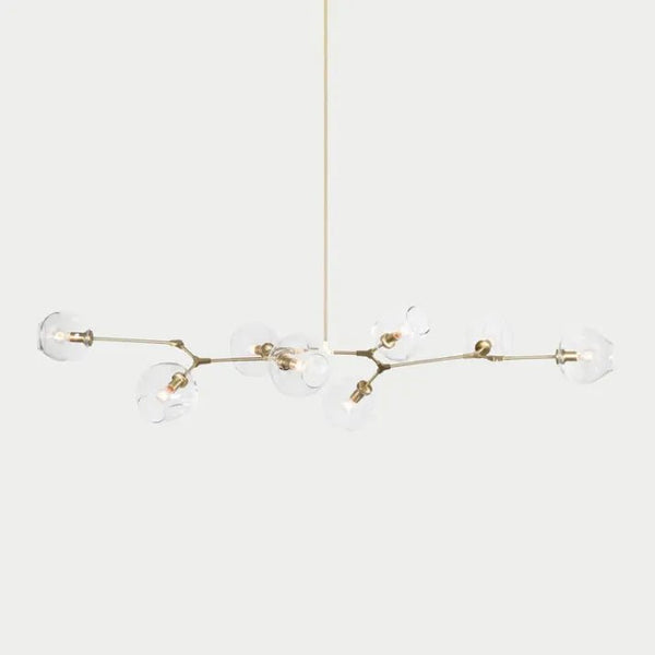 Bifurcation Bubble Glass Sputnik Chandelier – Mid-Century Modern Statement Light | Artistic Contemporary Ceiling Lighting