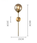 Nordelle Globe Wall Light – Scandinavian Glass Wall Lamp | Modern Ambient Lighting | Minimalist Interior Elegance