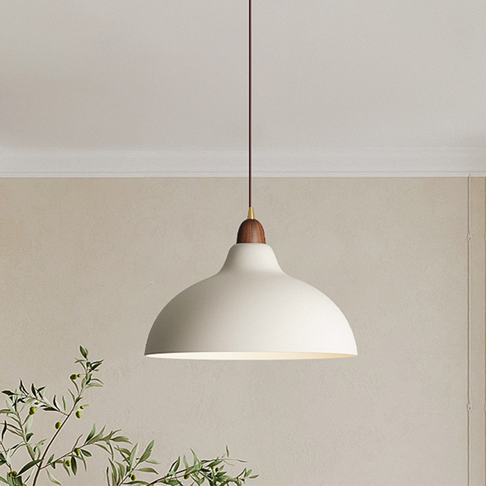 Scandinavian Wood Pendant Light – Modern Nordic Ceiling Lamp | Minimalist Ambient Interior Lighting