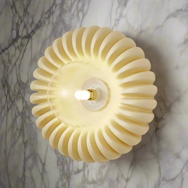 AuraForm Resin Wall Light – Contemporary Designer Sconce | Modern Ambient Bedroom Lighting