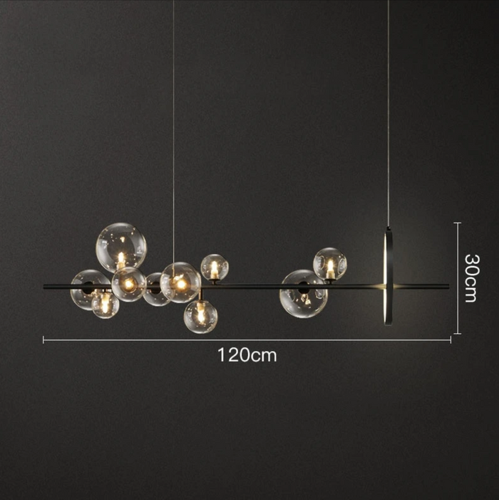 Bubble Glass Chandelier – Modern Artistic Ceiling Light | Sculptural Ambient Interior Lighting