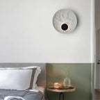 LunaSphere LED Wall Light – Modern Moon Globe Sconce | Contemporary Ambient Lighting