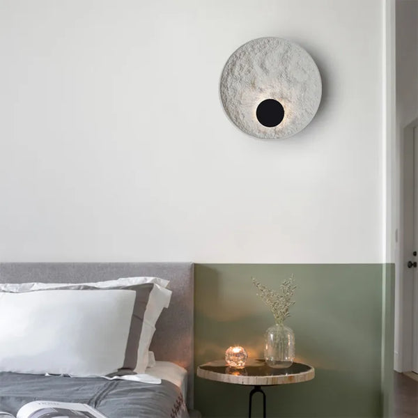 LunaSphere LED Wall Light – Modern Moon Globe Sconce | Contemporary Ambient Lighting
