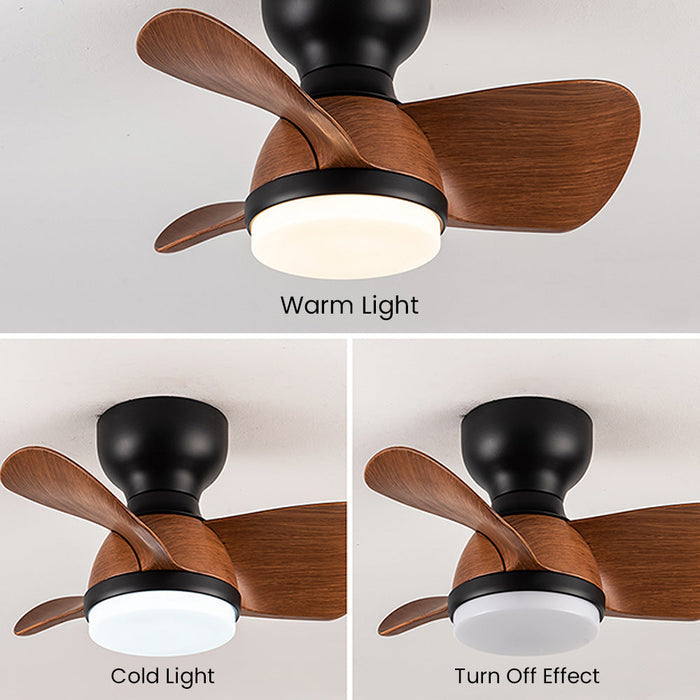 Modern Wooden LED Ceiling Fan Light – Minimalist Ceiling Fan with Integrated Lighting | Elegant Comfort & Contemporary Design
