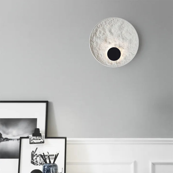 LunaSphere LED Wall Light – Modern Moon Globe Sconce | Contemporary Ambient Lighting