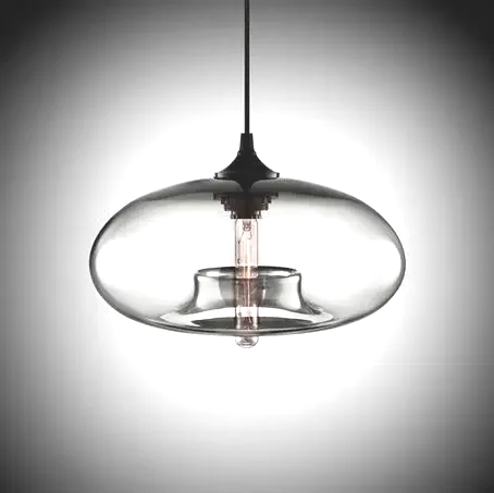 Artisan Coloured Glass Pendant Light – Contemporary E26 Ceiling Lamp | Designer Ambient Lighting | Luxury Statement Fixture