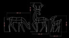 LumiRein LED Reindeer Family – Illuminated Metal Christmas Decoration | Indoor & Outdoor Holiday Display