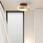 Vintage Acrylic LED Ceiling Light – Retro Flush Mount Lamp | Compact Modern Interior Lighting