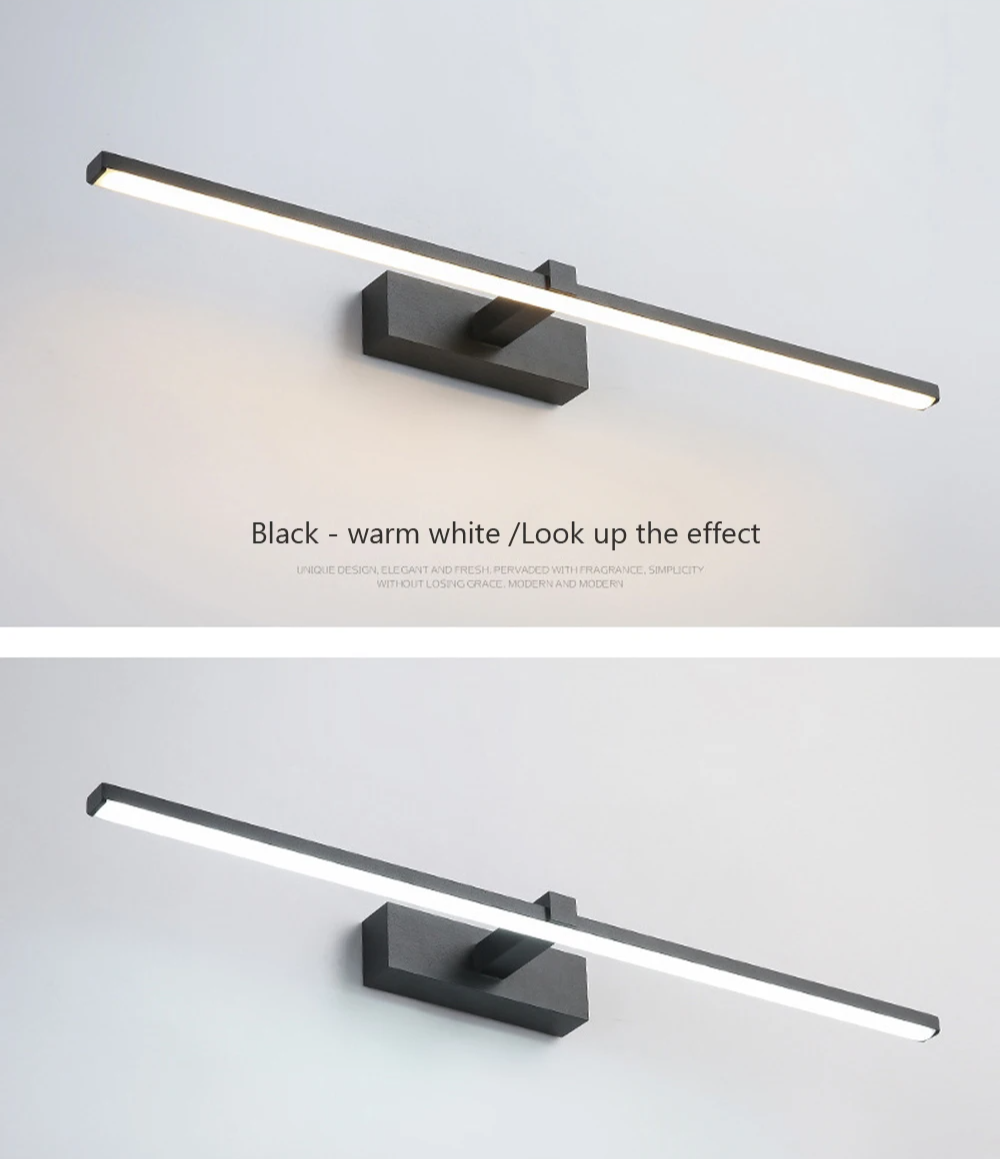 AuraLine LED Mirror Wall Light – Modern Bathroom Lighting | 3 Colour Temperature Vanity Lamp