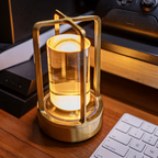 Sunny Side Up Crystal LED Table Lamp – Rechargeable Designer Lamp | Luxury Ambient Lighting