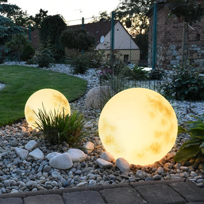 Moon Lamp – Moon-Shaped Garden Light | Rechargeable Decorative Outdoor Lighting