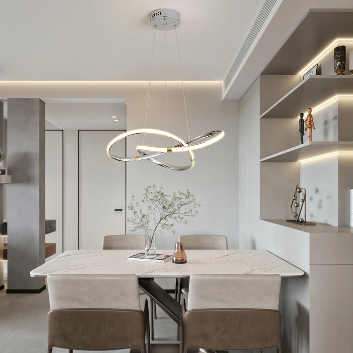 Marion LED Chandelier – Modern Black Luxury Ceiling Light | Compact Designer Statement Lighting
