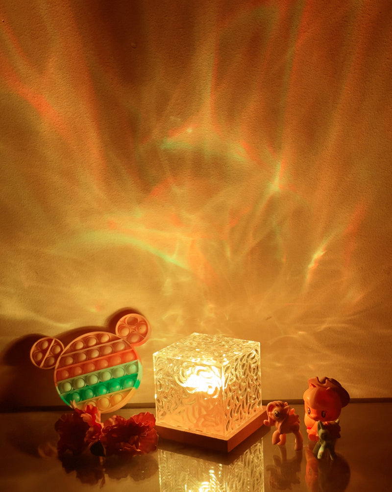 Qrismora Lamp – Aurora-Inspired Ambient Lighting for Magical Interiors