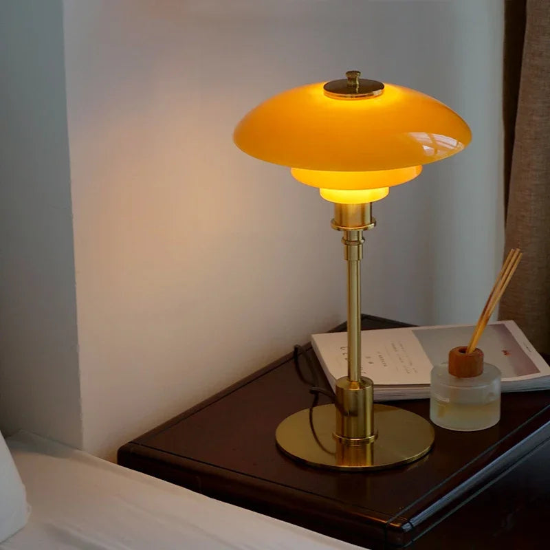NordHaven Glass Table Lamp – Scandinavian Designer Lighting | Modern Ambient Lamp for Elegant Interiors