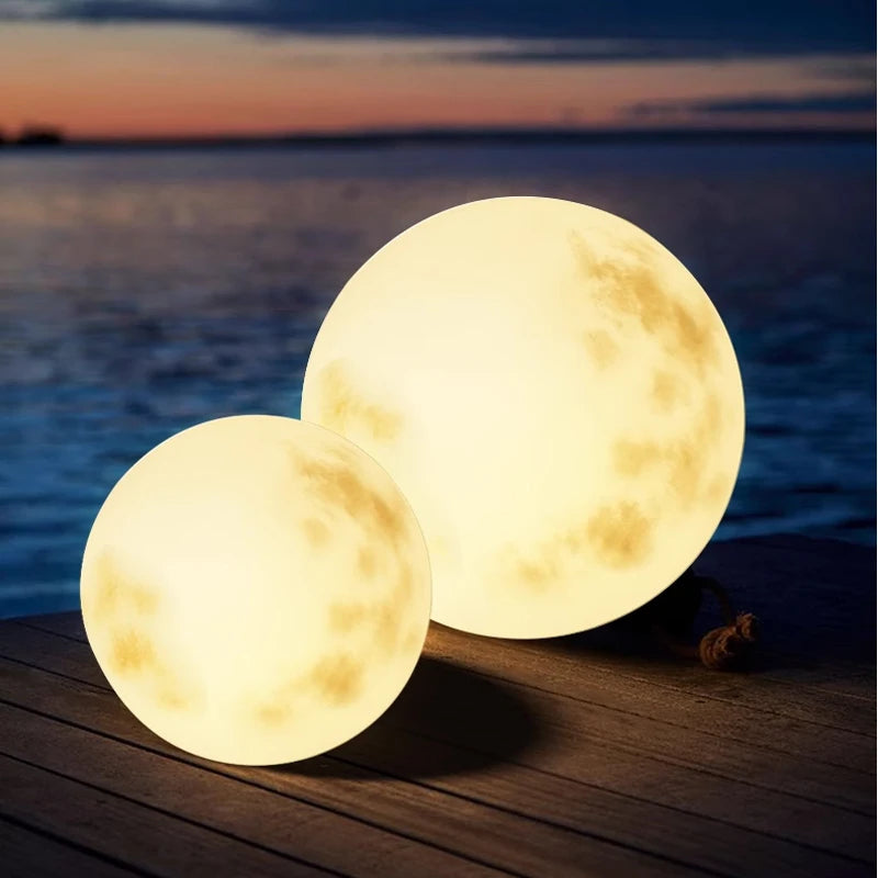 Moon Lamp – Moon-Shaped Garden Light | Rechargeable Decorative Outdoor Lighting