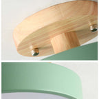 Nordelle Wood LED Ceiling Light – Modern Flush Mount Lamp | Scandinavian Natural Interior Lighting