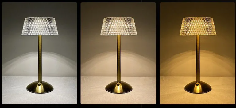 LumaGlow Touch – Rechargeable Glass LED Night Lamp
